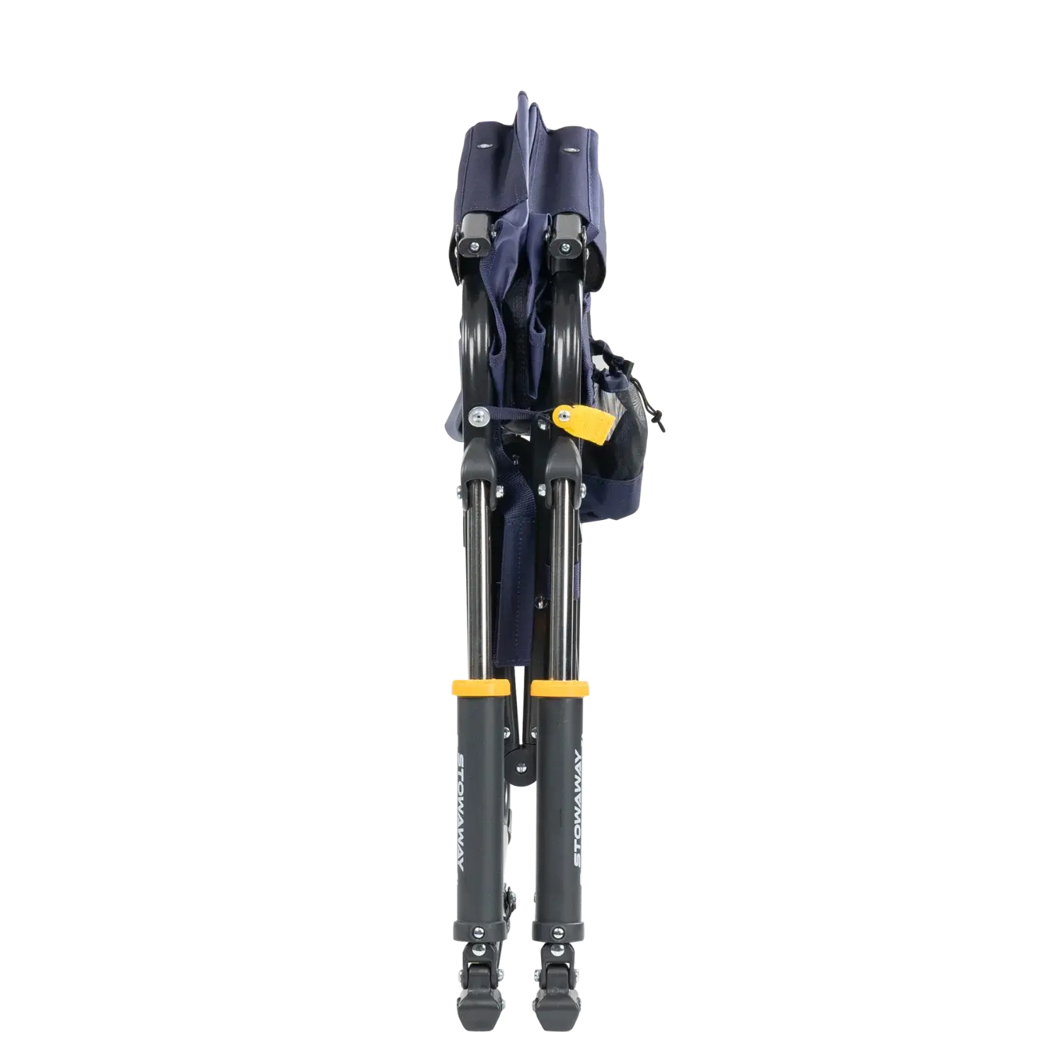 Collapsed stowaway rocker in tailgater blue.