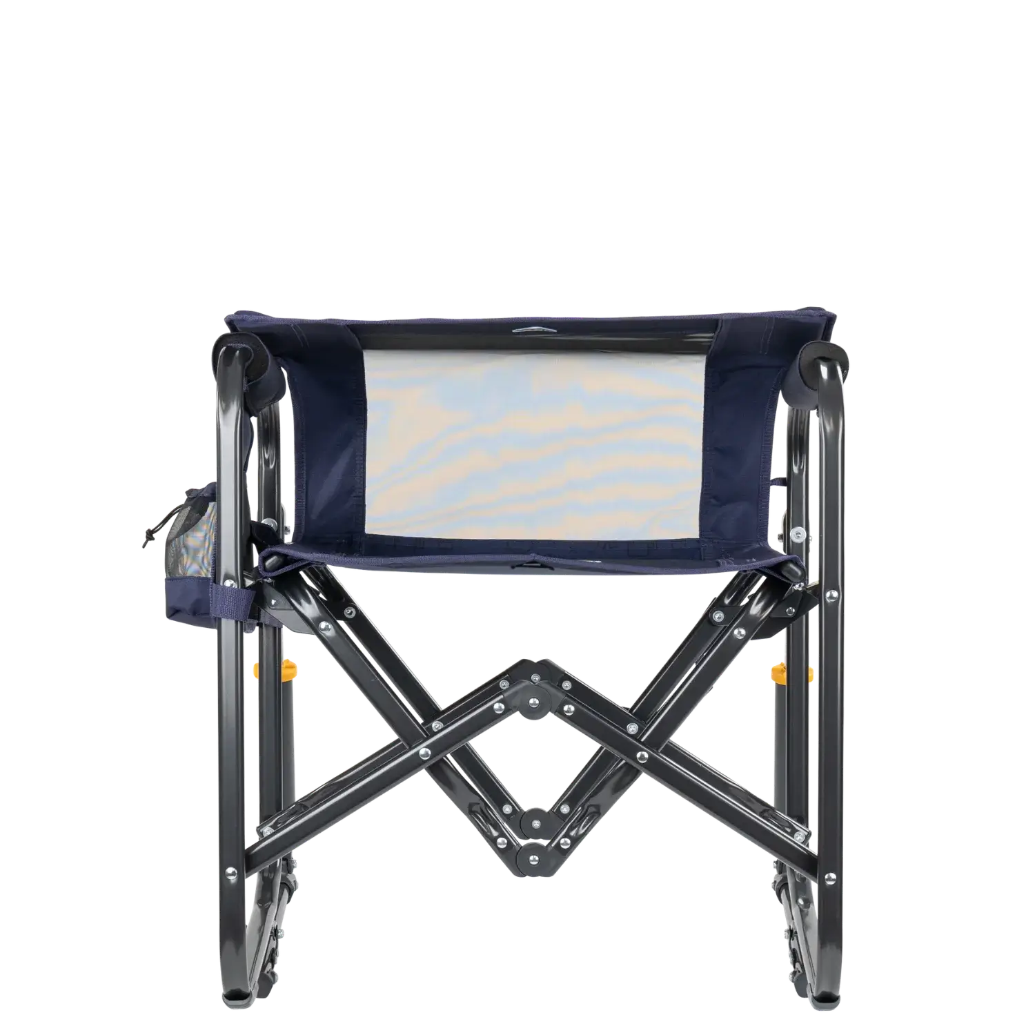 Folded backrest of tailgater stowaway rocker. 